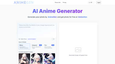 AnimeGen - Anime Image Generator - AI tool for Generative Art