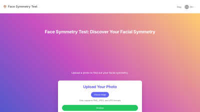 Face Symmetry Test - AI tool for Lifestyle & Entertainment