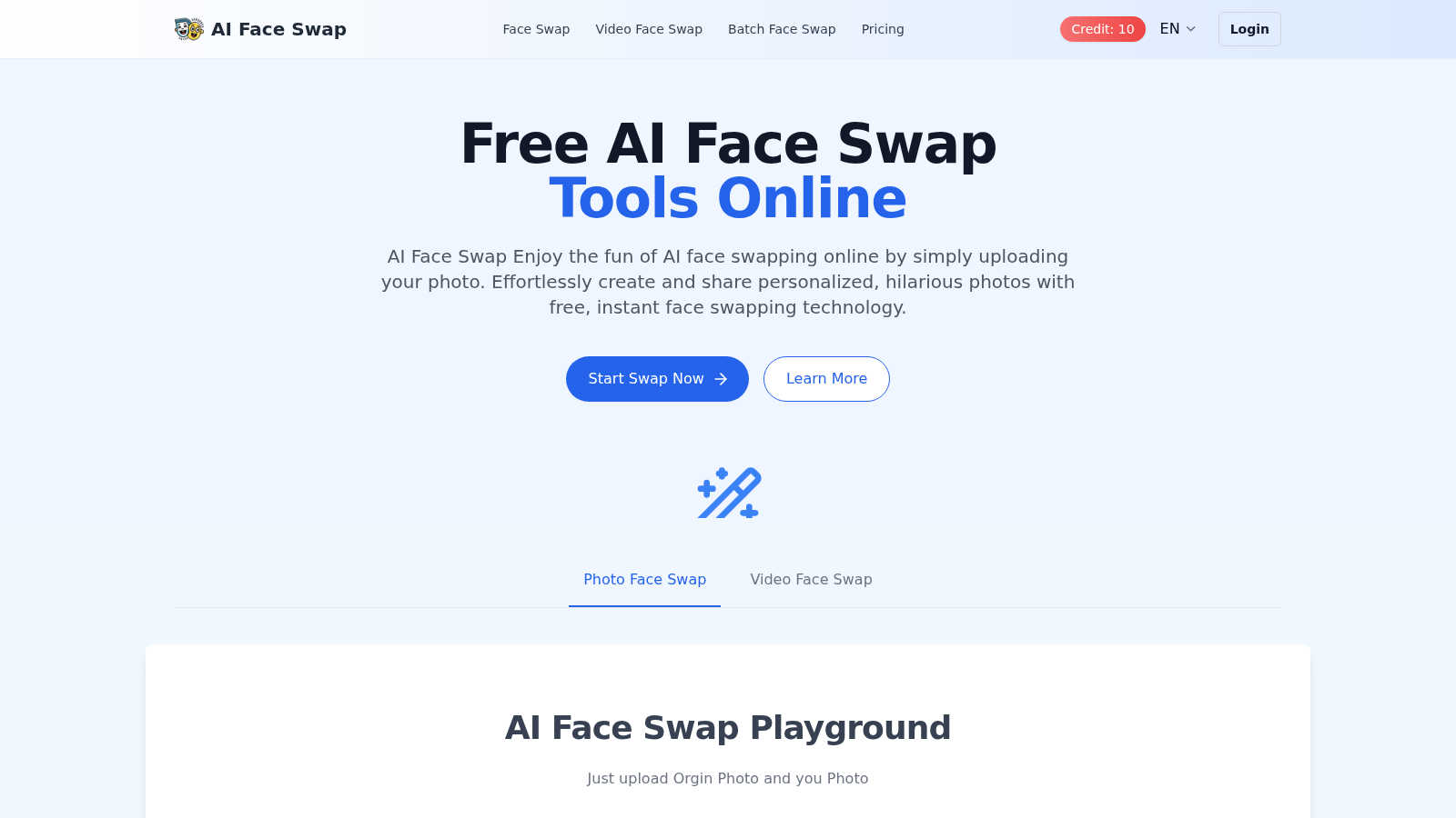 AIFaceSwap.ai application interface and features