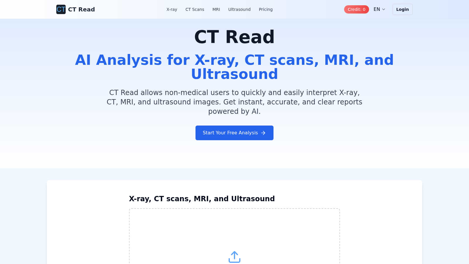 CT Read application interface and features