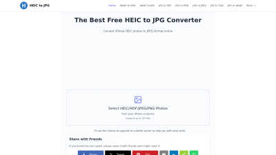 HEIC to JPG - AI tool for Image & Photo