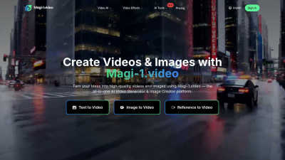 Magi-1 - AI tool for Design Tools