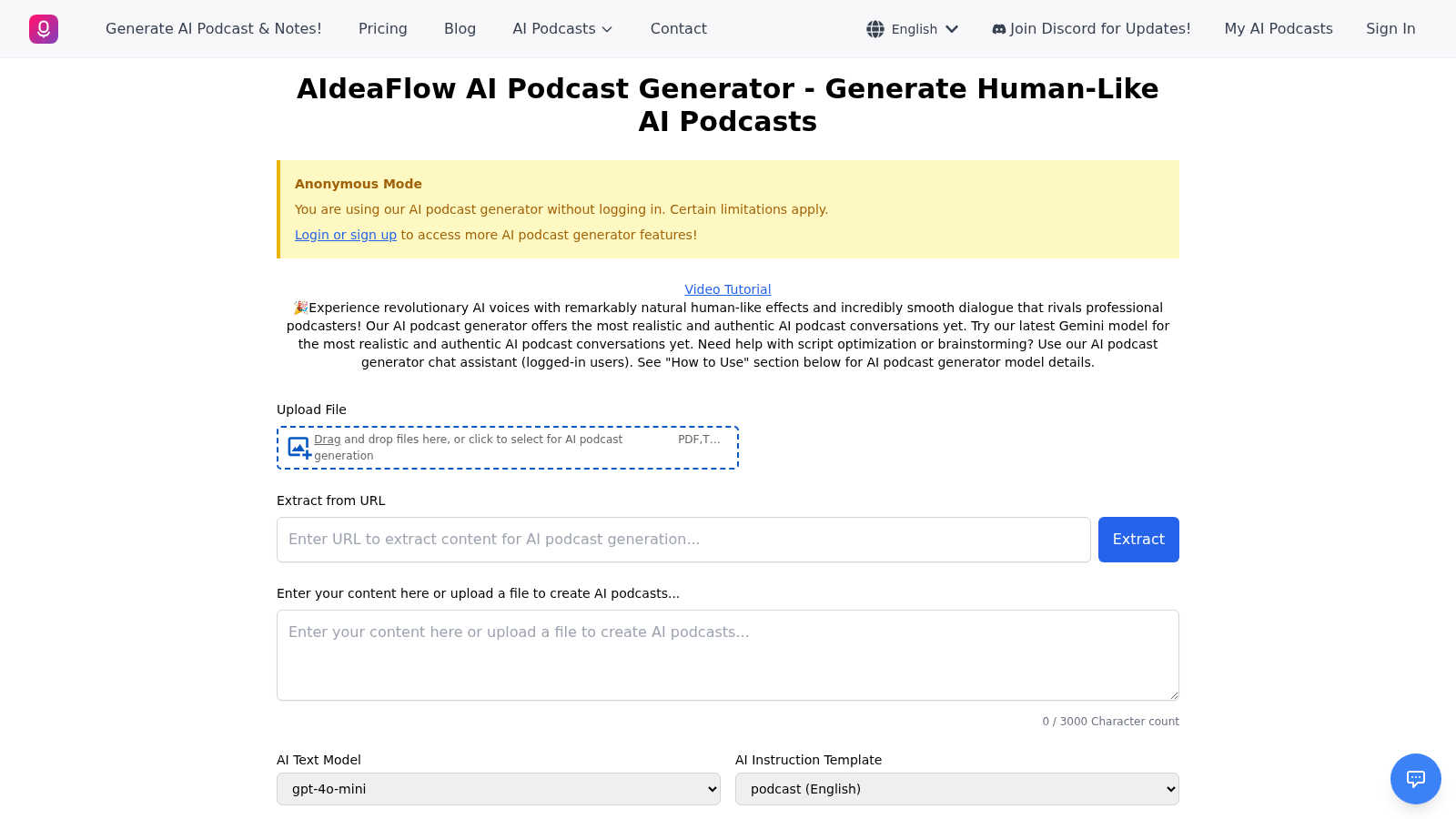 Notebooklm Podcast application interface and features