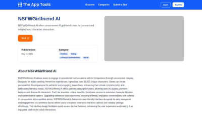 NSFWGirlfriend AI - AI tool for Chatbots