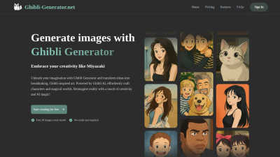 Ghibli Generator - AI tool for Design Tools