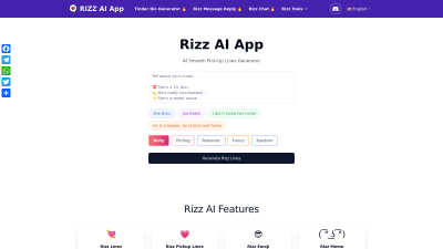 Rizz Lines AI - AI tool for Content Creation