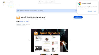 email signature generator - signmaker.io - AI tool for E-commerce