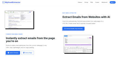 My Email Extractor - AI tool for Business Intelligence