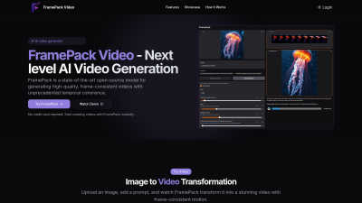 FramePack Video - AI tool for Content Creation