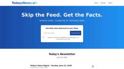TodaysNews.ai - AI tool for AI Assistants
