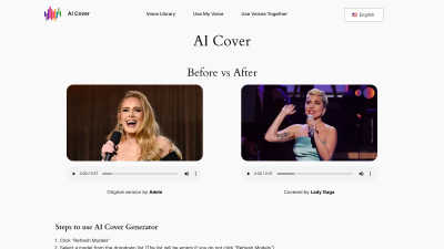 AI Cover Generator - AI tool for Audio & Music