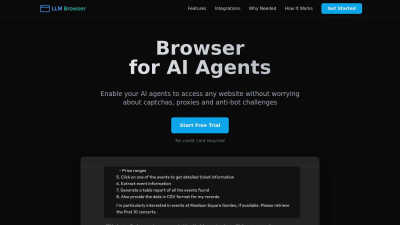 LLM Browser - AI tool for AI Assistants