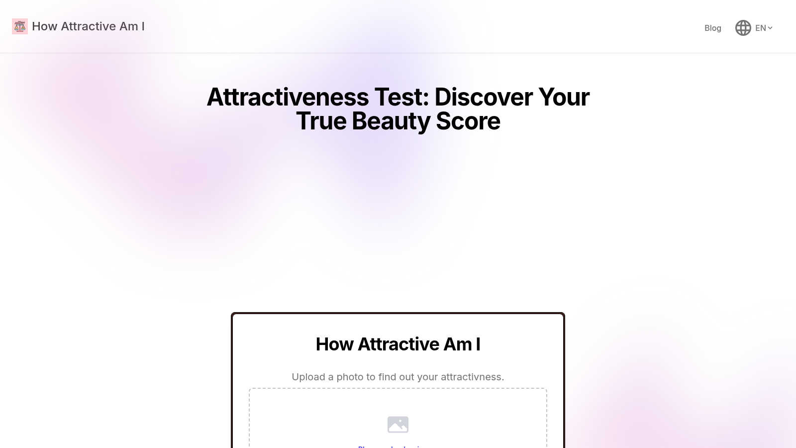 How Attractive Am I application interface and features