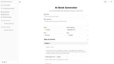 AI Book Generator - AI tool for Blogging & Publishing