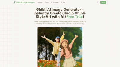 Ghibli AI Image Generator - AI tool for Content Creation