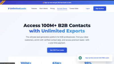 Unlimited leads - AI tool for Marketing