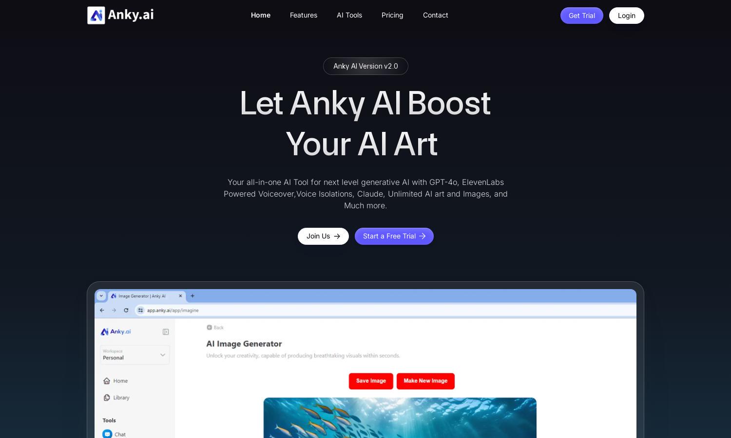 Anky AI Website