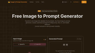 Image to Prompt Generator - AI tool for Content Creation