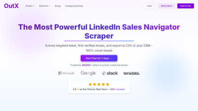 OutX.ai – LinkedIn Sales Navigator Scraper - AI tool for Business & Finance