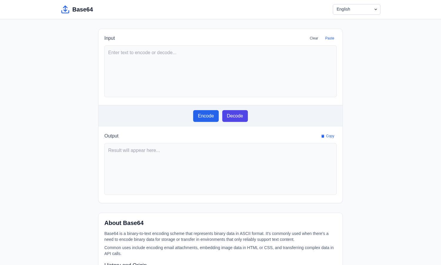 Base64 Decode Website