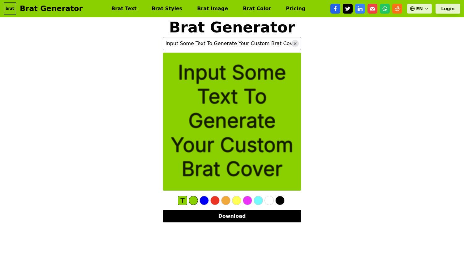 Brat Generator Website