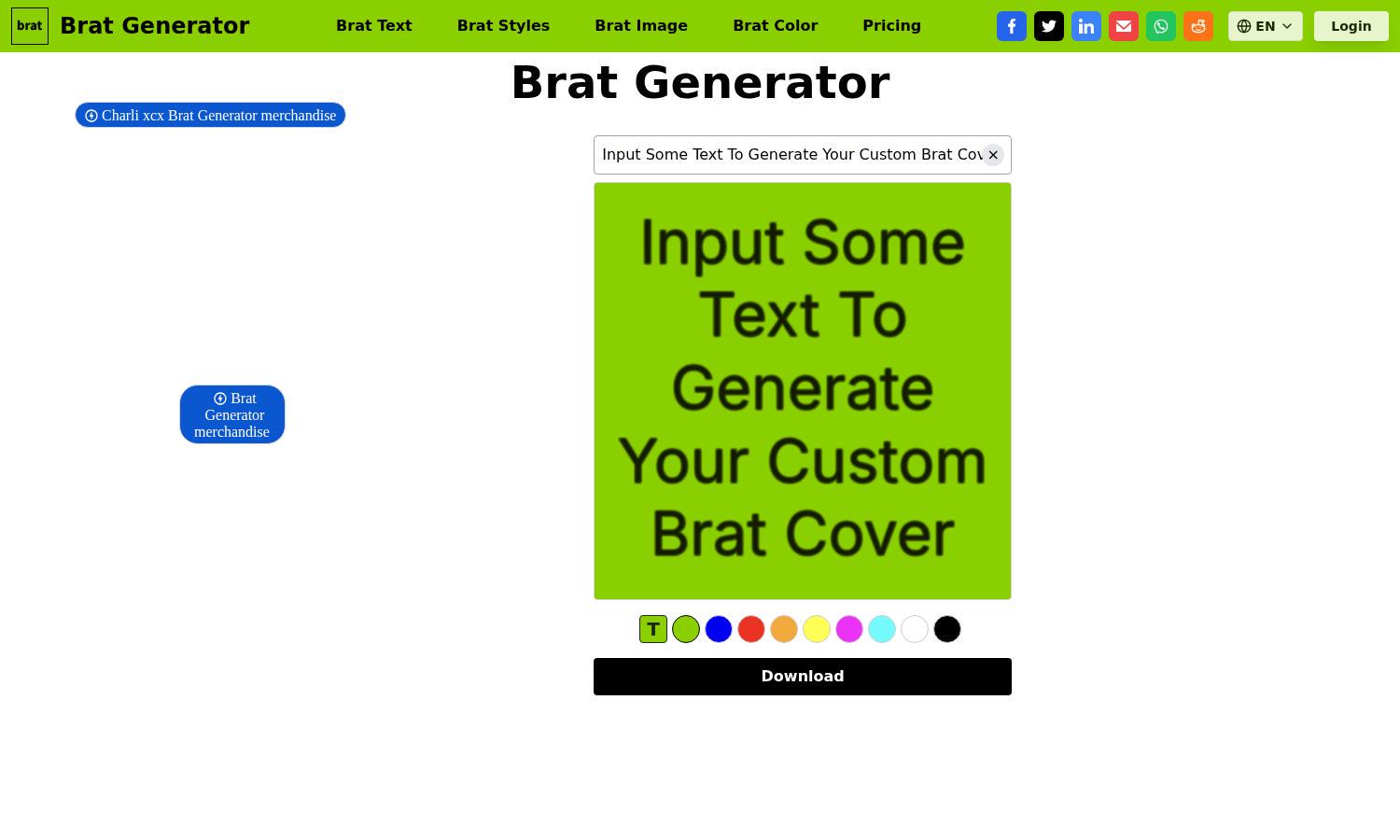 Brat Generator Website