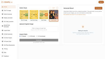 Ghiblify.im - AI tool for Content Creation