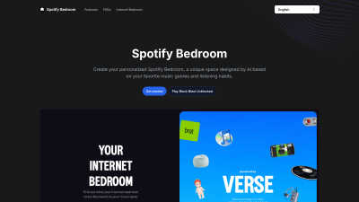 Spotify Bedroom - AI tool for Audio & Music