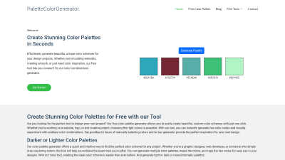 palettecolorgenerator.com - AI tool for Generative Art