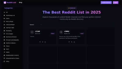 Reddit List - AI tool for Lifestyle & Entertainment