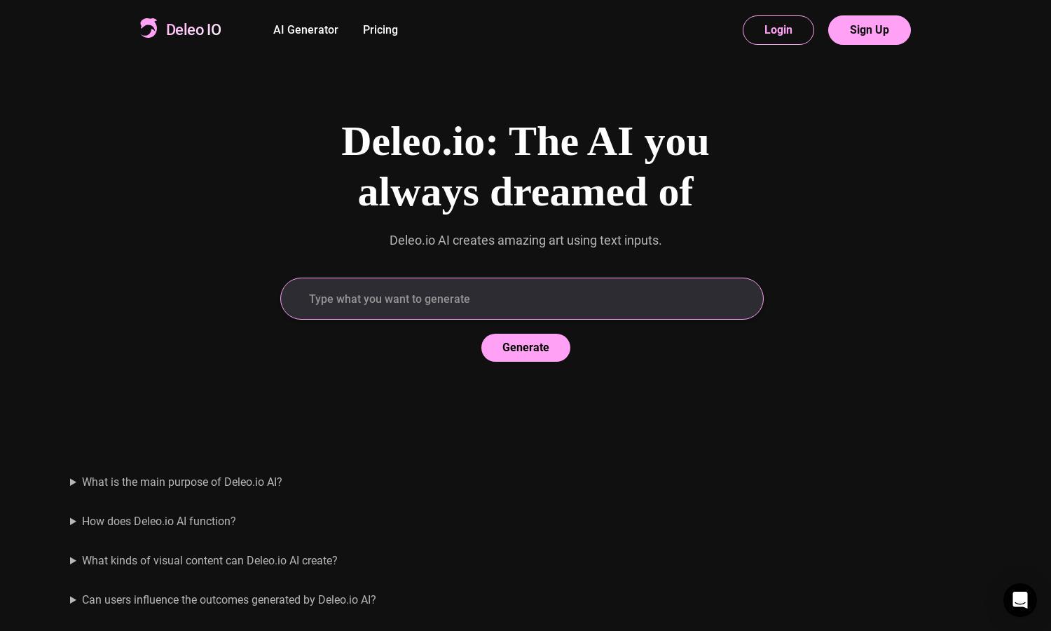 Deleo.io Website