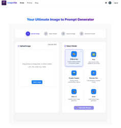 ImageVibe application interface and features