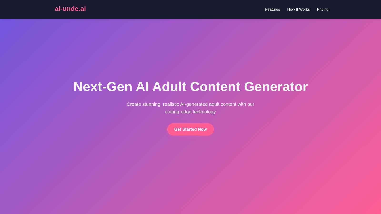 AI Nude Generator application interface and features