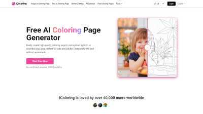 iColoringAI - AI tool for Content Creation