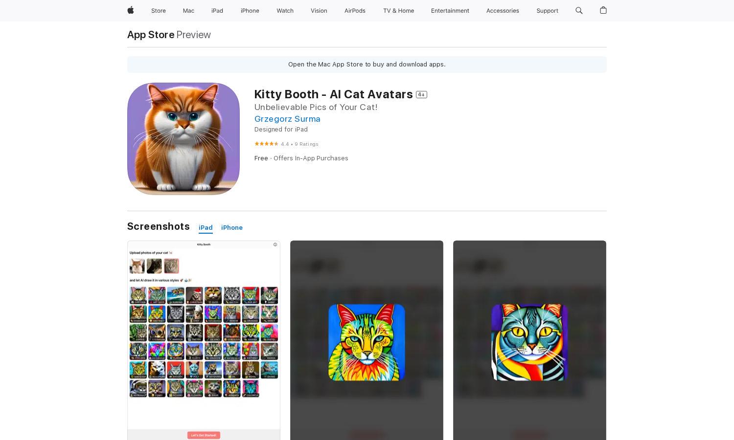 Kitty Booth - AI Cat Avatars Website