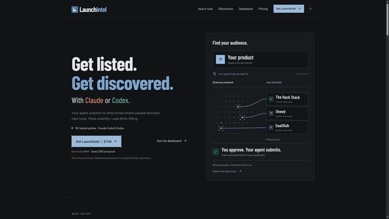 LaunchIntel application interface and features