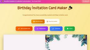 Make Birthday Cards Online Free - Custom Birthday Card Maker - AI tool for productivity