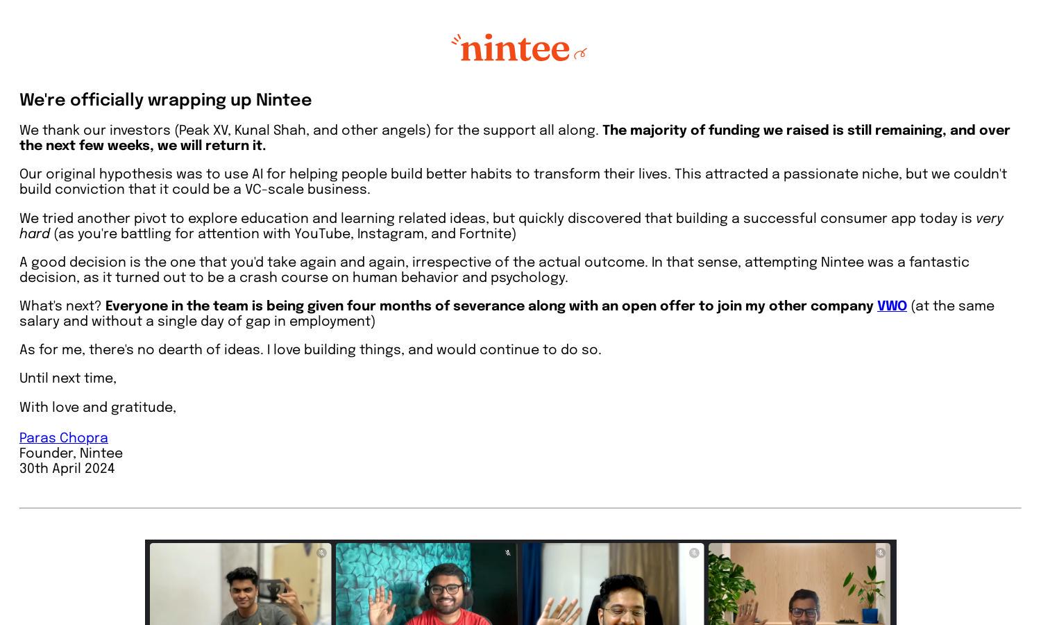 Nintee Website