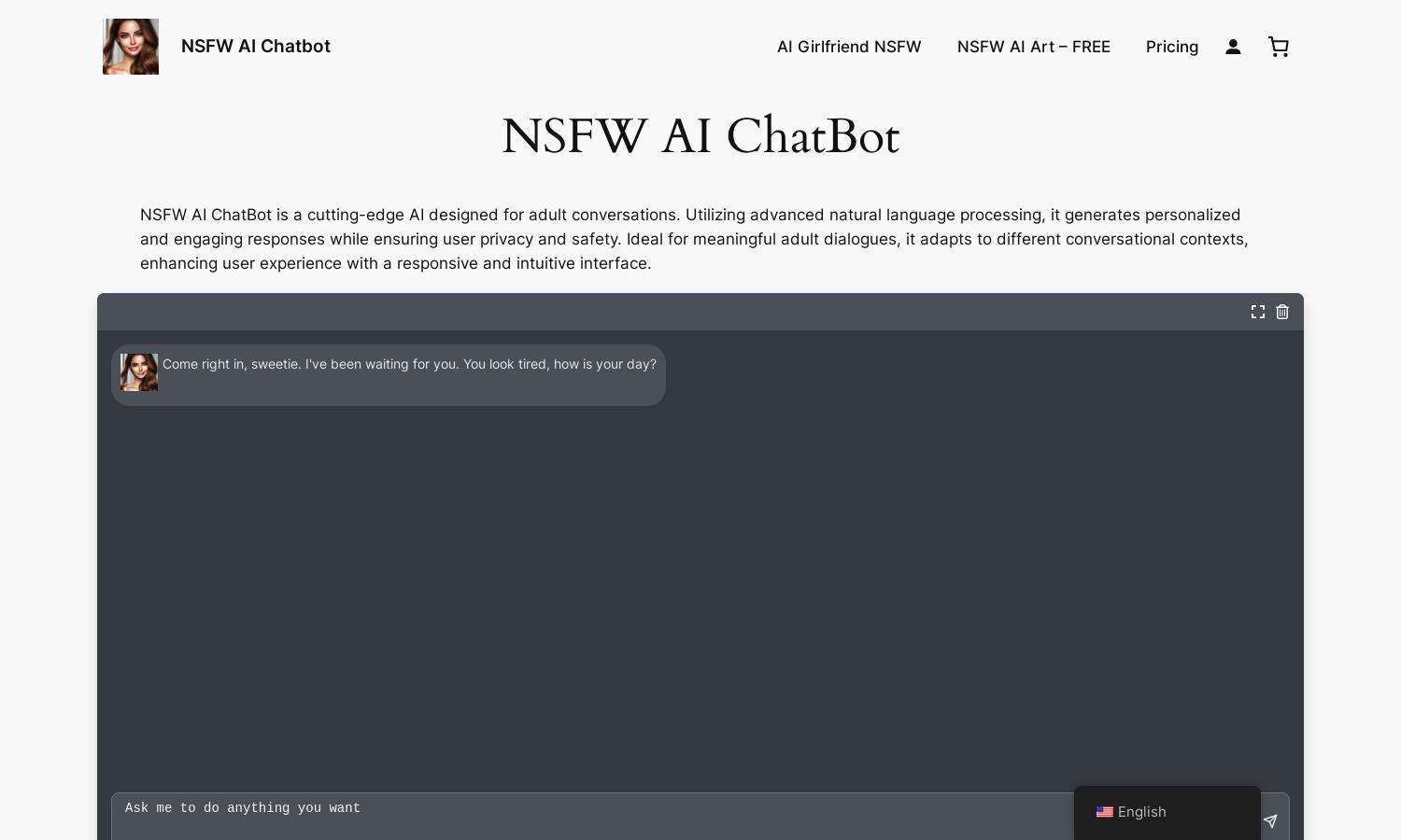 NSFW AI ChatBot Website