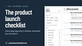 Product Launch Checklist - AI tool for Productivity & Management