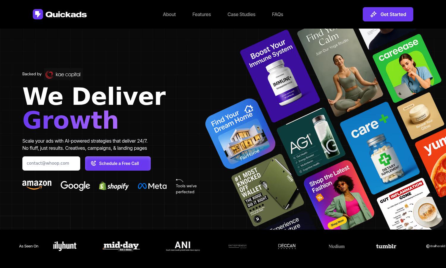 Quickads Website