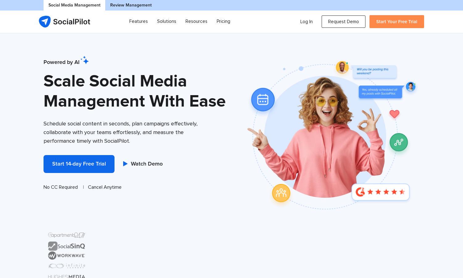 SocialPilot Website