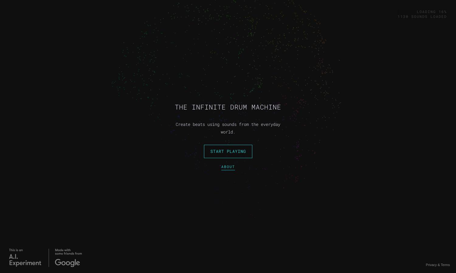 The Infinite Drum Machine Website