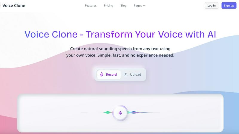 VoiceCloner application interface and features
