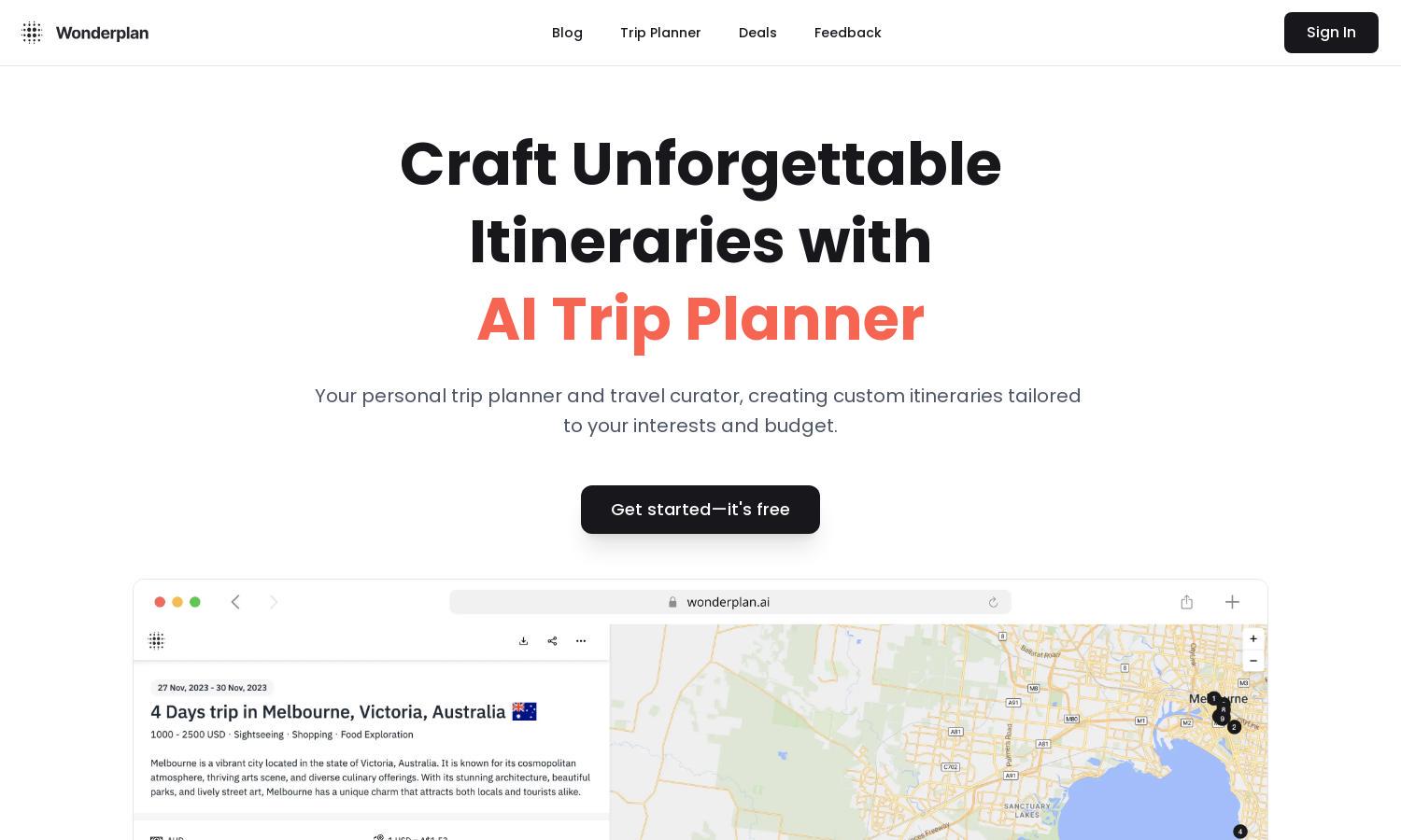 Wonderplan Website